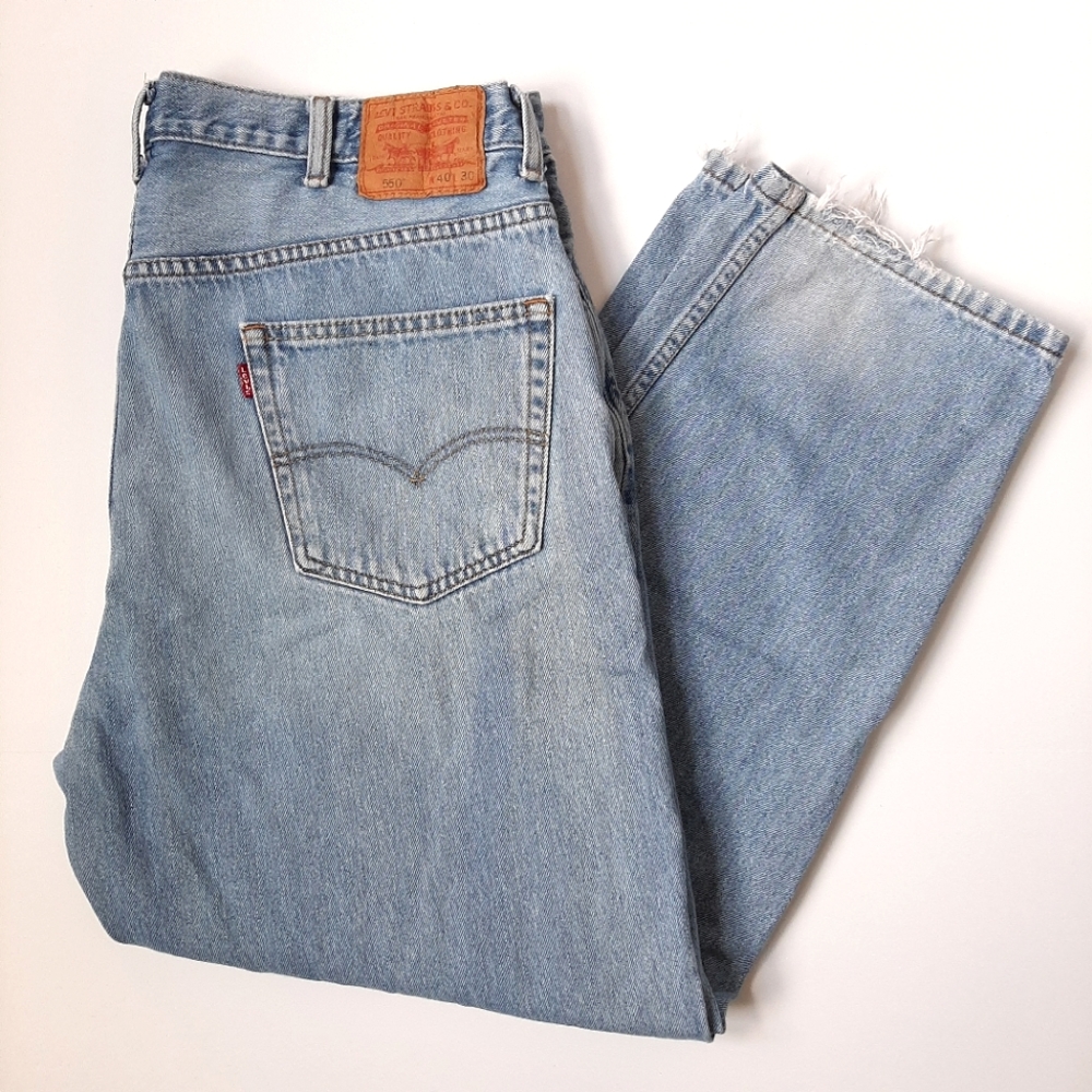 Levi's 550s 40x30 Relaxed Fit Cotton Light Wash